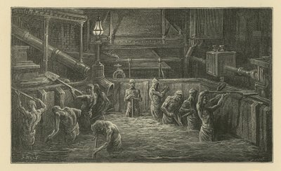 Maltın karıştırılması (gravür) by Gustave Dore