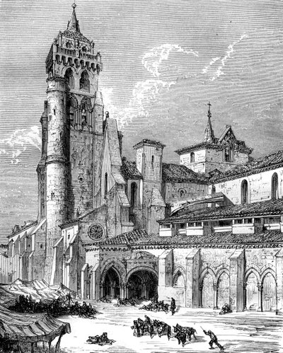 Las Huelgas Manastırı, Burgos, İspanya, 19. yüzyıl by Gustave Dore