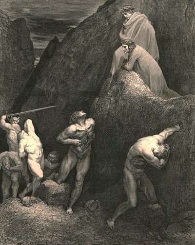 Şimdi beni nasıl yırttığımı işaretleyin! selam! Muhammed nasıl parçalanır!, c1890. by Gustave Dore