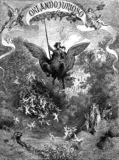 Orlando Furioso, Ludovico Ariosto, kapak by Gustave Dore