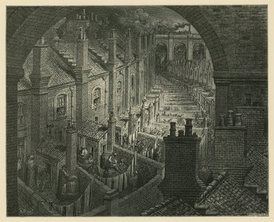 Londra üzerinden trenle by Gustave Dore