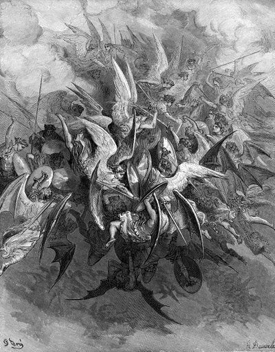Kayıp Cennet: Meleklerin Savaşı. by Gustave Dore