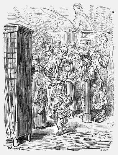 "Punch ve Judy", 1872. by Gustave Dore