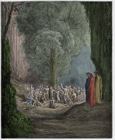 Purgatorio, Canto 24 : Ağacın altında ağlayan obur ruhlar, Dante Alighieri