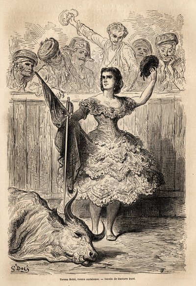 Boğa güreşi sahnesi: Teresa Bolsi