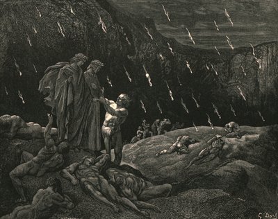 Beyefendi! Brunetto! Ve burada mısın, c1890. by Gustave Dore