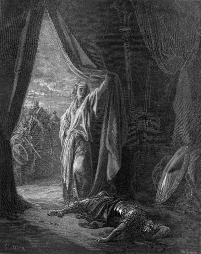 Sisera, Jael tarafından öldürüldü by Gustave Dore