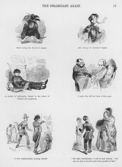 Gustave Dore tarafından Esprili ve Grotesk Eskizler (gravür) by Gustave Dore
