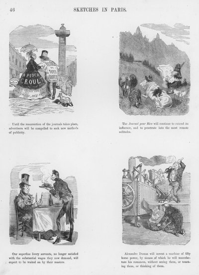 Gustave Dore tarafından Esprili ve Grotesk Eskizler (gravür) by Gustave Dore