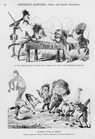 Gustave Dore tarafından Esprili ve Grotesk Eskizler (gravür) by Gustave Dore