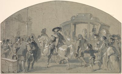 Sokak Manzarası recto, Eskizler verso, c. 1848-49. by Gustave Dore