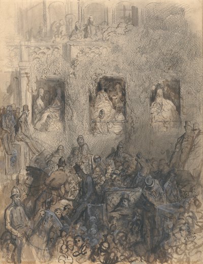 Yolda Bir Blok İçin Çalışmak by Gustave Dore