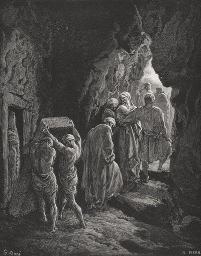 The Burial of Sarah, illustration from Dore