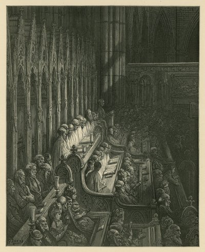 Westminster Abbey Korosu by Gustave Dore