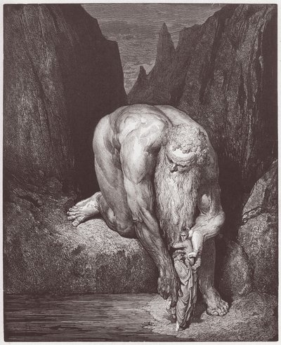 İlahi Komedya (La Divina Commedia, La Divine Comedie), Cehennem, Canto 31: Dev Antaeus, Dante ve Virgil