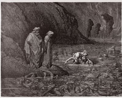 İlahi Komedya (La Divina Commedia, La Divine Comedie), Cehennem, Canto 32: Ugolino, Başpiskopos Ruggieri