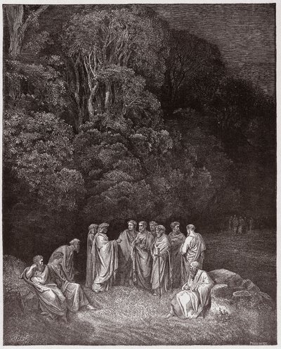 İlahi Komedya (La Divina Commedia, La Divine Comedie), Cehennem, Canto 4: Homer, Araf