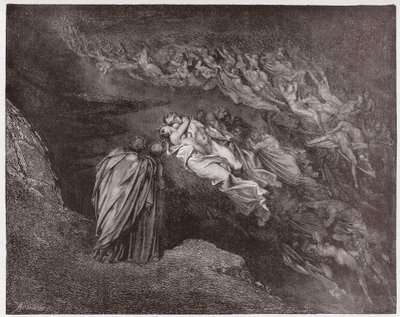 İlahi Komedya (La Divina Commedia, La Divine Comedie), Cehennem, Canto 5: Francesca