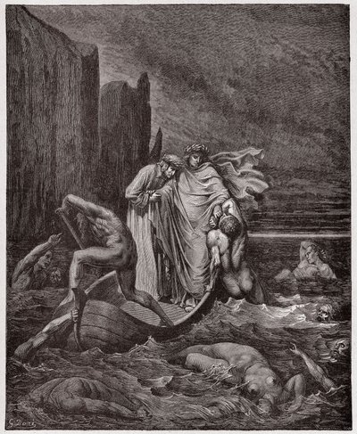 İlahi Komedya (La Divina Commedia, La Divine Comedie), Cehennem, Canto 8: Floransalı Philippo Argenti
