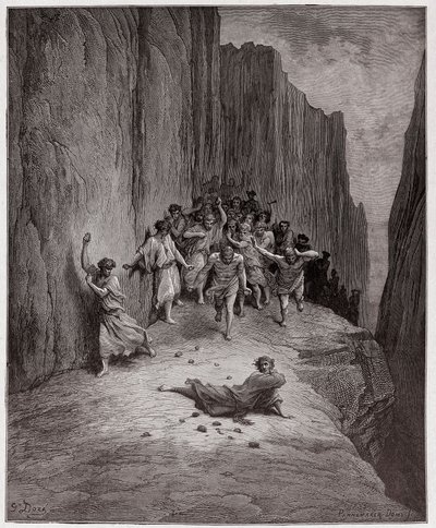 İlahi Komedya (La Divina Commedia, La Divine Comedie), Araf, Canto 15: Dante