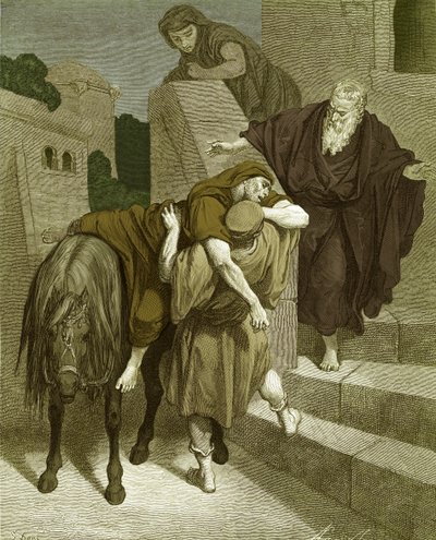 Handaki İyi Samiriyeli, Doré tarafından. - Kutsal Kitap by Gustave Dore