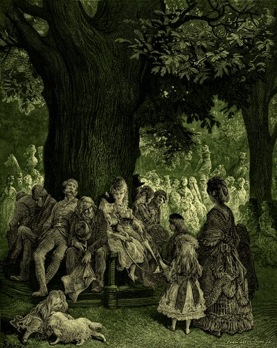 Büyük Ağaç - Kensington Bahçeleri, Gustave Doré by Gustave Dore