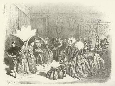 Henry III Saltanatında Jig-A Ball (gravür) by Gustave Dore