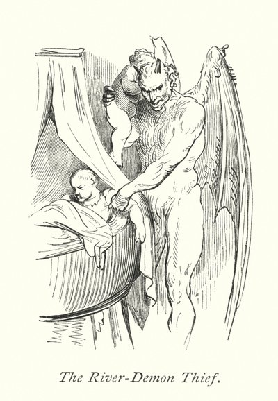 Şeytan Hırsızı Nehri (gravür) by Gustave Dore