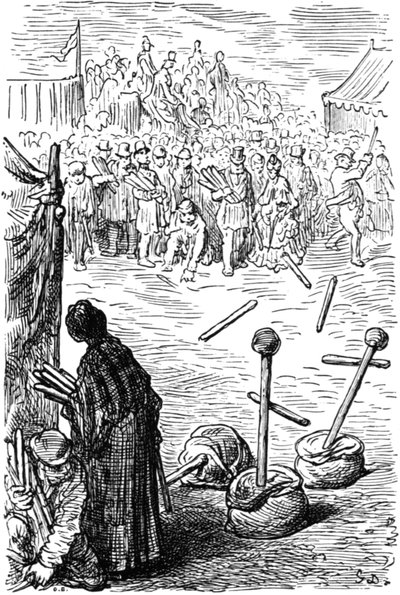 "Bir Penny Üç Çubuk", 1872. by Gustave Dore