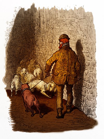Gustave Doré tarafından gravür Victoria Londra Rıhtımları by Gustave Dore