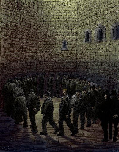 Victoria Londra hapishanesi by Gustave Dore