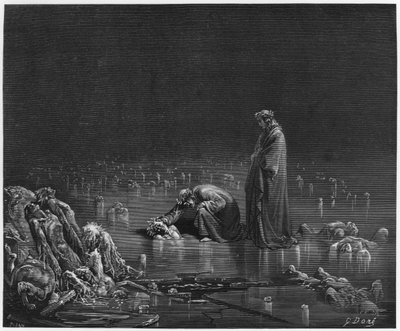 Virgil (MÖ 70-19) ve Dante, Dante Alighieri (1265-1321) tarafından 