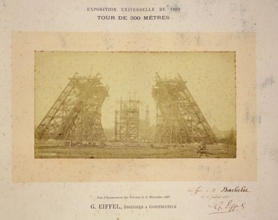 Eyfel Kulesi inşaatı by Gustave Eiffel