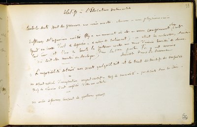 Çalışma kitabının Folio 39 n. 19 Gustave Flaubert