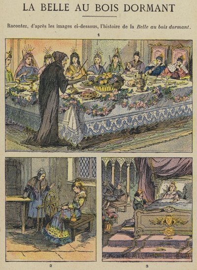 Uyuyan Güzel (renkli taş) by Gustave Fraipont