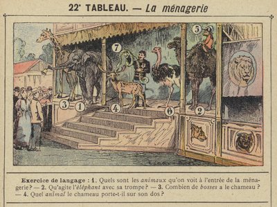 La hayvanat bahçesi (renkli taş) by Gustave Fraipont
