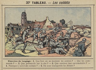 Askerler (renkli taş) by Gustave Fraipont