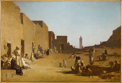 Laghouat, Sahra, Cezayir (tuval üzerine resim) by Gustave Guillaumet