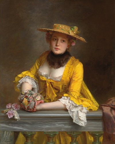 Sarı Elbise, by Gustave Jacquet