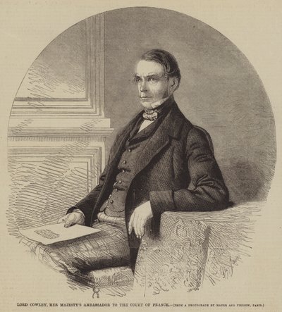Lord Cowley, Majestelerinin Fransa Mahkemesi Büyükelçisi by Gustave Janet
