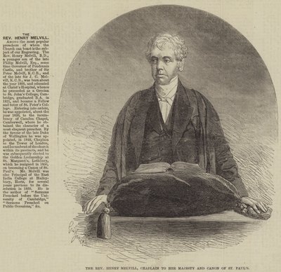 Muhterem Henry Melvill, Majestelerinin Papazı ve St Pauls Canon by Gustave Janet