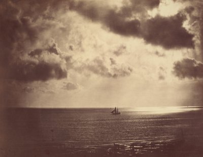 Brig on the Water, 1856. by Gustave Le Gray