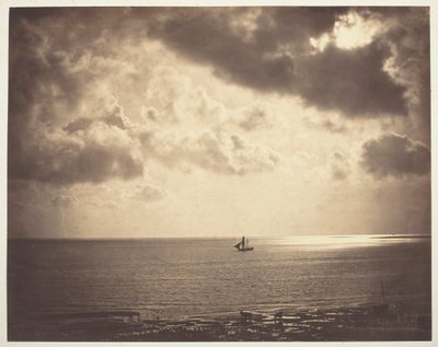 Brig on the Water, 1856. by Gustave Le Gray