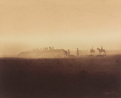 Süvari Manevraları, Châlons Kampı, 1857 (fotoğraf) by Gustave Le Gray