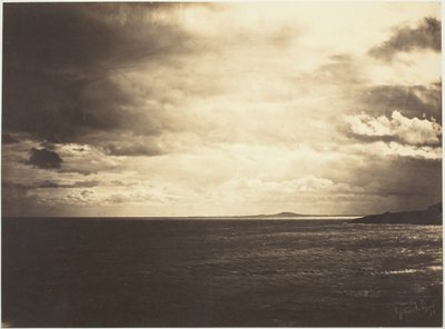 Bulutlu Gökyüzü, Akdeniz by Gustave Le Gray