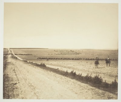 Manevralar, Camp de Châlons, 1857. by Gustave Le Gray