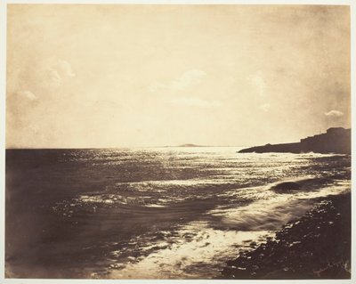 Agde Dağı ile Akdeniz, 1857. by Gustave Le Gray