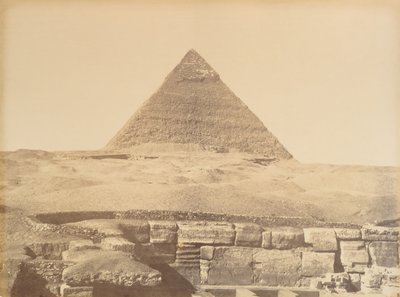 Giza Piramitleri, 1865-69. by Gustave Le Gray