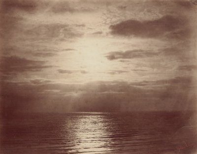 Bulutlarda Güneş Etkisi-Okyanus, 185657. by Gustave Le Gray