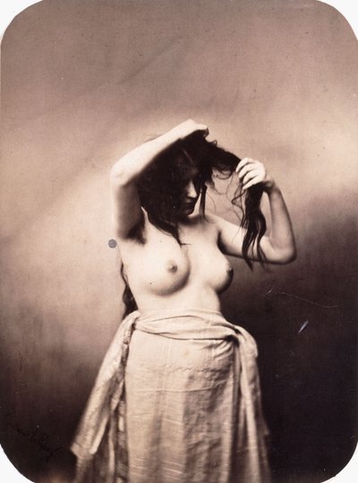 Ayakta Çıplak Kadın, c.1855 by Gustave Le Gray